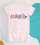Bộ sơ sinh cộc tay Summer La Pomme SS147 (hồng)